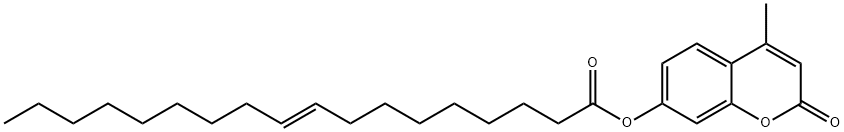 4-METHYLUMBELLIFERYL ELAIDATE Struktur