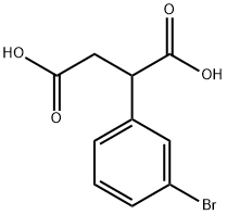 (3-ブロモフェニル)こはく酸 化学構造式