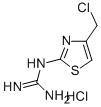 [4-(Chloromethyl)-2-thiazolyl] Guanidine mono hydrochloride Struktur
