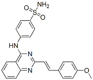 4-[[2-[2-(4-methoxyphenyl)ethenyl]quinazolin-4-yl]amino]benzenesulfona mide|