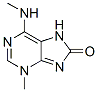 8H-Purin-8-one,  3,7-dihydro-3-methyl-6-(methylamino)- Struktur