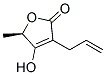 2(5H)-Furanone, 4-hydroxy-5-methyl-3-(2-propenyl)-, (5R)- (9CI) Structure