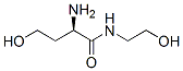 Butanamide,  2-amino-4-hydroxy-N-(2-hydroxyethyl)-,  (2R)- Struktur