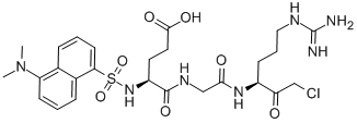 dansylglutamyl-glycyl-arginine chloromethyl ketone Struktur