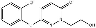 6-(2-chlorophenoxy)-2-(2-hydroxyethyl)pyridazin-3-one Struktur