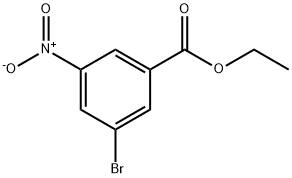 3-溴-5-硝基苯甲酸乙酯 结构式