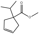 3-Cyclopentene-1-carboxylicacid,1-(1-methylethyl)-,methylester(9CI) Struktur