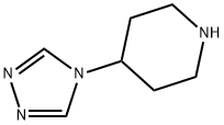 4-(4H-1,2,4-トリアゾール-4-イル)ピペリジン 化学構造式