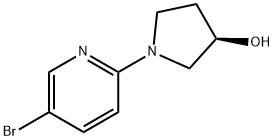 (R)-1-(5-bromo-pyridin-2-yl)-pyrrolidin-3-ol Struktur