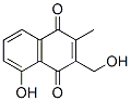 1,4-Naphthalenedione, 5-hydroxy-3-(hydroxymethyl)-2-methyl- (9CI) Struktur