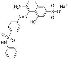 sodium 6-amino-5-[(4-anilinosulphonylphenyl)azo]-4-hydroxynaphthalene-2-sulphonate Structure