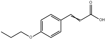 对丙氧基肉桂酸, 69033-81-4, 结构式