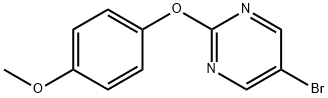 5-ブロモ-2-(4-メトキシフェノキシ)ピリミジン 化学構造式
