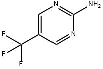 2-アミノ-5-(トリフルオロメチル)ピリミジン 化学構造式