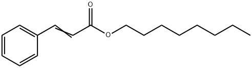 3-フェニルプロペン酸オクチル 化学構造式