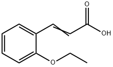(2E)-3-(2-エトキシフェニル)アクリル酸 化学構造式