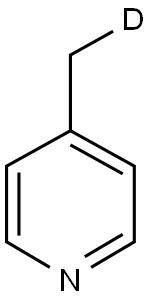 4‐メチル‐D1‐ピリジン 化学構造式