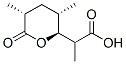 (2S,3S,5R,αR)-テトラヒドロ-α,3,5-トリメチル-6-オキソ-2H-ピラン-2-酢酸 化学構造式