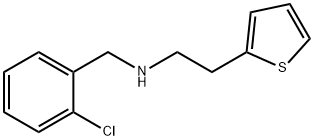 N-[2-(2-チエニル)エチル]-2-クロロベンゼンメタンアミン 化学構造式
