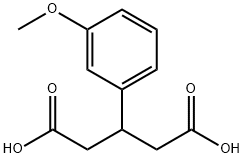 3-(3-メトキシフェニル)ペンタン二酸 化学構造式
