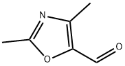 2,4-ジメチルオキサゾール-5-カルボキシアルデヒド 化学構造式