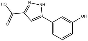 5-(3-羟基苯基)-1H-吡唑-3-羧酸, 690631-98-2, 结构式
