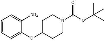 4-(2-アミノフェノキシ)テトラヒドロ-1(2H)-ピリジンカルボン酸TERT-ブチル 化学構造式