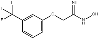 N'-ヒドロキシ-2-[3-(トリフルオロメチル)フェノキシ]エタンイミドアミド 化学構造式