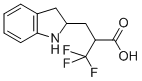 2,3-Dihydro-α-(trifluoromethyl)-1H-indole-2-propanoic  acid Structure