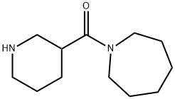 1-アゼパニル(3-ピペリジニル)メタノン 化学構造式