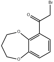 2-溴-1-(3,4-二氢-2H-1,5-苯并二氧庚英-6-基)-1-乙酮, 690632-75-8, 结构式
