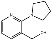 [2-(1-吡咯烷)-3-吡啶基]甲醇 结构式