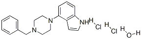 4-(4-BENZYLPIPERAZINO)-1H-INDOLE DIHYDROCHLORIDE MONOHYDRATE Struktur