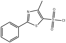 4 -甲基- 2 -苯基- 1 ,3 -噻唑- 5 -磺酰氯, 690632-88-3, 结构式
