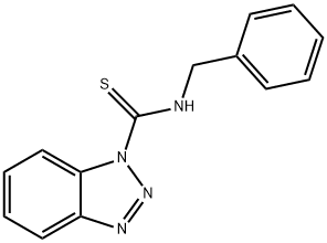 N-BENZYL-1H-BENZOTRIAZOLE-1-CARBOTHIOAM& Struktur