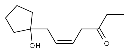 5-Hepten-3-one,7-(1-hydroxycyclopentyl)-,(5Z)-(9CI) Struktur