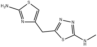 5-[(2-AMINO-1,3-THIAZOL-4-YL)METHYL]-N-METHYL-1,3,4-THIADIAZOL-2-AMINE Structure