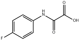 [(4-フルオロフェニル)アミノ](オキソ)酢酸 化学構造式