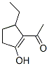Ethanone, 1-(5-ethyl-2-hydroxy-1-cyclopenten-1-yl)- (9CI) Struktur