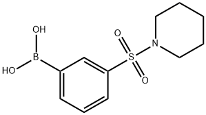 3-(PIPERIDIN-1-YLSULFONYL)PHENYLBORONIC ACID 化学構造式