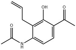 N1-(4-ACETYL-2-ALLYL-3-HYDROXYPHENYL)ACETAMIDE Structure