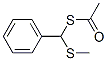 Ethanethioic acid S-[(methylthio)phenylmethyl] ester Struktur