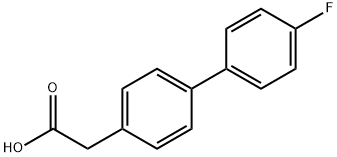 4-BIPHENYL-4'-FLUORO-ACETIC ACID
 Structure