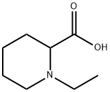 1-エチルピペリジン-2-カルボン酸 化学構造式