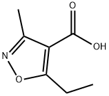 5-乙基-3-甲基-1,2-噁唑-4-羧酸, 69083-54-1, 结构式