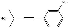 4-(3-氨苯基)-2-甲基-3-丁炔-2-醇, 69088-96-6, 结构式