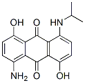 1-アミノ-4,8-ジヒドロキシ-5-[(1-メチルエチル)アミノ]-9,10-アントラセンジオン 化学構造式
