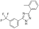 3-(o-Tolyl)-5-(α,α,α-trifluoro-m-tolyl)-1H-1,2,4-triazole Struktur