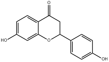 7-Hydroxy-2-(p-hydroxyphenyl)-2,3-dihydro-4H-1-benzopyran-3-one Struktur