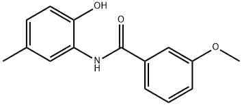 Benzamide, N-(2-hydroxy-5-methylphenyl)-3-methoxy- (9CI) Structure